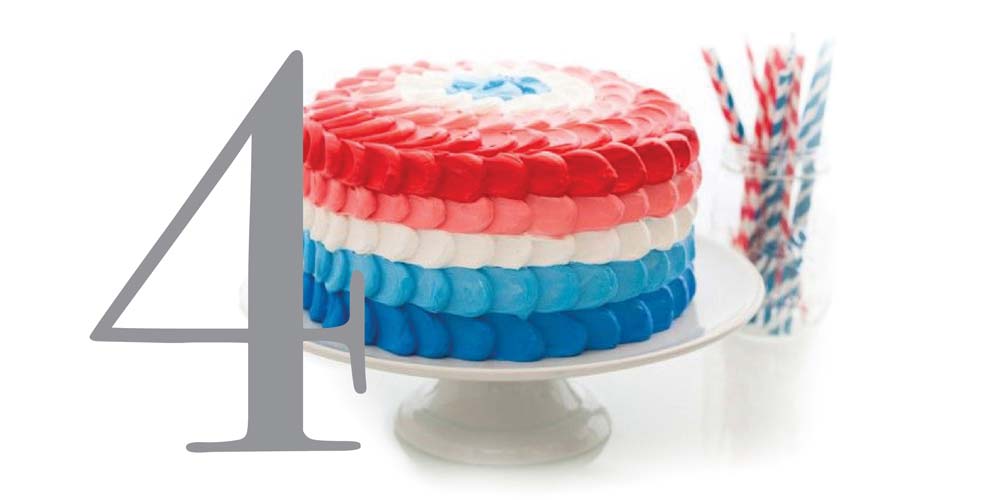 4 patriotic ombre cake