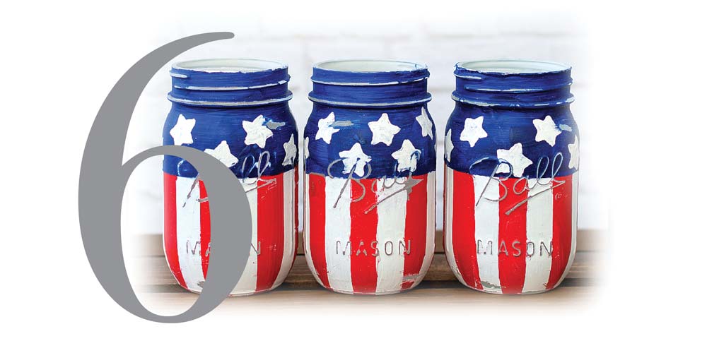 6 patriotic americana jar