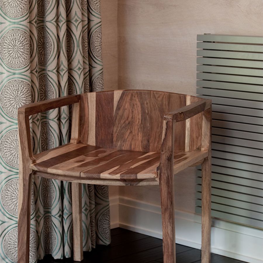 Bachelor-Pad-natural-wood-chair-drapes